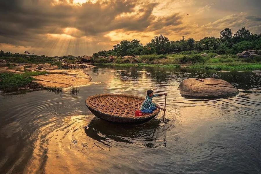 Hampi Coracle Ride
