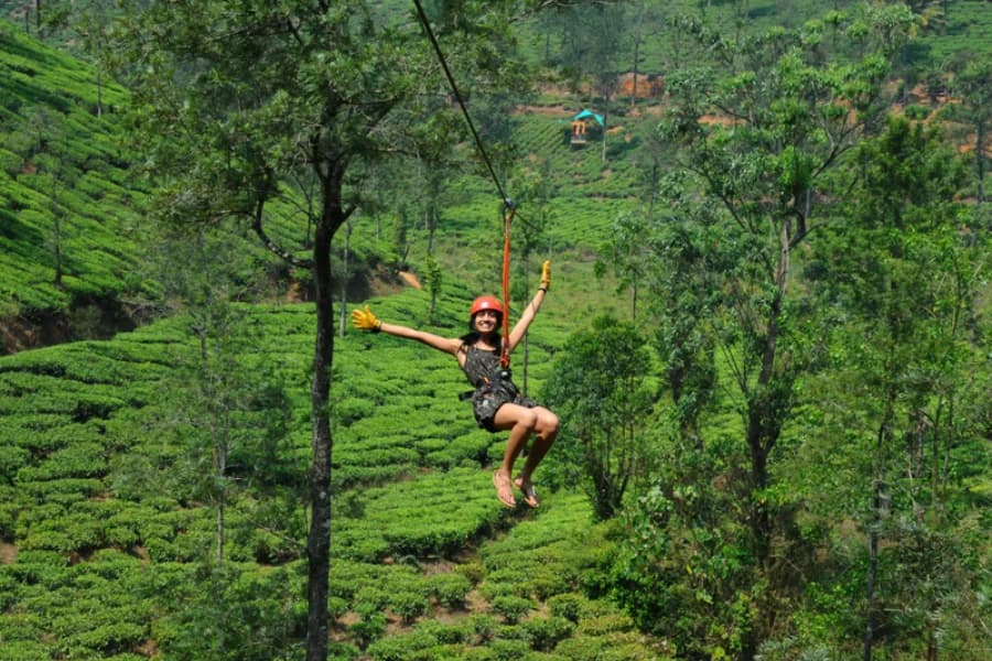 Ziplining at Wayanad